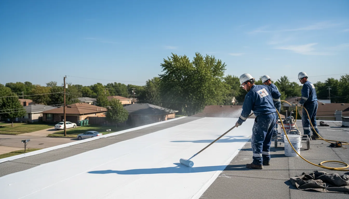 Commercial roof coating in Laotto, IN near me